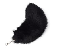 Therian Tail - Cola de zorro de 40,6 cm, cola de zorro, cola de zorro negro, 13, talla única