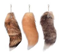 Therian Tail - Llavero de piel sintética con cola de zorro, 9