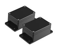 Therlan Caja de distribución exterior resistente al agua, 2 unidades electrónica, caja de conexiones IP65, caja de conexiones de plástico ABS, caja de derivación, resistente al agua (100x68x50 mm)