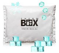 THERM BOX Juego de 100 acumuladores de frío profesionales para nevera (450 g, reutilizables), color blanco