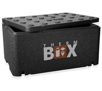 Therm BOx Profibox GN 1/1 interior: 54 x 34,5 x 24 cm, pared: 25 mm, 46 l, cajas de poliestireno aislantes, caja térmica grande XXL, nevera