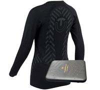 Therm-ic Ultra Caliente Damen-Baselayer Camisa + Batería Calentado Negro