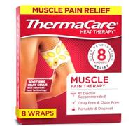 ThermaCare Almohadilla térmica portátil, parches de terapia muscular, envolturas térmicas multiusos, 8 unidades