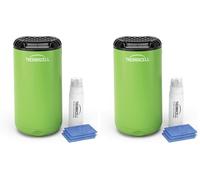 Thermacell Difusor Antimosquitos, Para Exteriores, Jardín y Patio, Protección Eficaz 20 m², Inodoro, Incluye Recambio de 12 Horas + 3 Pastillas, Verde (Paquete de 2)