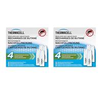 Thermacell - Lote de 8 Cartuchos de Gas butano para Escudo difusor y Linterna antimosquitos, Efecto rápido, Inodoro