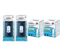 Thermacell - Pack Familiar | 2 difusores Azules + 2 Recarga de 48 Horas | hasta 96 Horas de Uso | Anti Mosquitos y Mosquitos Tigres | Zona de protección 20 m² | Efecto rápido | Inodoro |