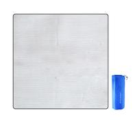Thermal Aluminum Foil Blanket, Foam Foil Mat, Insulated Waterproof Pad with Finish, Wide View Portable Ground Cover, Realistic Mat for Beach Outdoor Accessory Mountain Climbing Lawns Garden Picnics