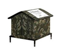 Thermal Cat House, Weatherproof Winter Shelter, Thermal Fabric With Foam Core, Thick Canvas Layer, Waterproof Tent With Setup Manual, Folding Pet Cave For Outdoor Garden 33x33x33cm