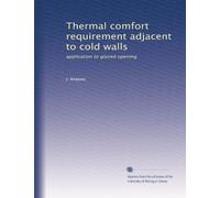 Thermal comfort requirement adjacent to cold walls: application to glazed opening