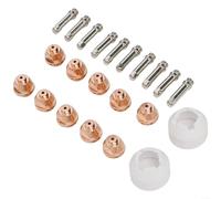 Thermal Dynamics Plasma Cutting Consumibles Set PCH-51 3XR 4XI 5XR Series Plasma Torch Kit Con 10 Electrodos 9-5633 10 Boquillas 9-5724 2 Escudos 8-5526