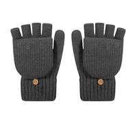 Thermal Fingerless Gloves, Cold Weather Hand Protection, Knitted Mittens for Warmth Control, Convertible Cover Touchscreen Ready, Outdoor Sports Apparel, for Cycling Running Hiking Walking Activities