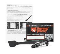 Grizzly Kryonaut Thermal Grease - Juego de espátulas adicionales, almohadillas de limpieza + paño - Paquete económico