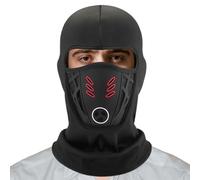 Thermal Head Cover | 10.63In Windproof Ski Face Cover Stretch Velvet PVC Breathable Hood Warm Anti-Haze | Men Women Outdoor Sport Cycling Winter Gear