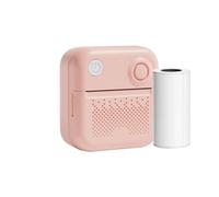Thermal Label Printer, Wireless Labeler with 1 Roll Paper, Portable Printer, Rechargeable Desktop Labeler, Wireless Labeling Printer Easy To Use, Portable For School, Home, Travel