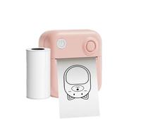 Thermal Label Printer | Wireless Labeler with 1 Roll Paper | Portable Rechargeable Desktop Printer for School, Home, Travel, Compact and Convenient Labeling for Organization
