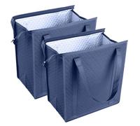 Thermal Lunch Pouch - Insulated Cooler Bag, Portable Food Storage Box | Insulation Take Away Bags Six Point Nine Liters Foil Portable Large Capacity Pouch Non-Woven Cooler Bag for Office Site Trip