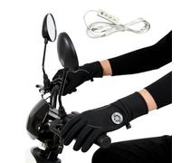 Thermal Motorcycle Gloves - Electric Heating Warmers, Touchscreen Riding Gear, Cold Weather Protection, Outdoor Skiing Gloves | Thermal Winter Sports Gear, Ideal for Motorcyclists Delivery Drivers