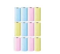 Thermal Sticker Paper Roll 57mm For Mini Printer Pack Of 3-12 Pcs(12pcs color)