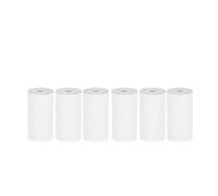 Thermal Sticker Paper Roll 58mm For Mini Photo Printers White Multicolor Pack Of 3 6 9 Rolls(6 Rolls White)
