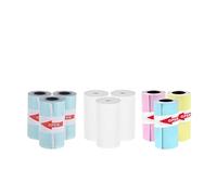 Thermal Sticker Paper Roll 58mm White Multicolor Pack For Mini Photo Printers(9 Rolls Mix)