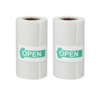 Thermal Sticker Paper Roll Transparent Self-Adhesive 57x25mm For Printer Multiple Pcs(2PCS Transparent)