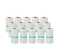 Thermal Sticker Paper Roll Transparent Self-Adhesive For Printers Pack Of 5 10 15 Pcs(15 Trans Sticky)