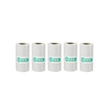 Thermal Sticker Paper Roll Transparent Self-Adhesive For Printers Pack Of 5 10 15 Pcs(5 Trans Sticky)