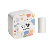 Thermal Sticker Printer - Mini portátil Label Maker | Inkless Wireless Printing, App Controlled, 200DPI Black White Labels for Home Office School DIY Diary Organization, Pocket Size 8.6x8x4.2cm