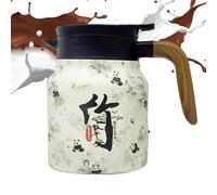Thermal Tea Pots, Retro Floral Pattern Insulated Coffee Carafes, 33.8 Oz Drink Dispenser with Tea Infuser and Strainer, Ideal for Coffee, Hot Water, and Brewing