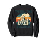 Thermal Time Hot Springs - Camisa retro de Arkansas Bathhouse Park Sudadera