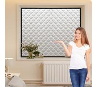 Thermal Window Curtain 155 x 185 cm, Fácil Instalación, de Múltiples Tamaños, Impermeable, Winter to Keep Warm Home, Windows Thickened Cover con Tape, para Claraboyas, Plata