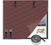 Thermal Window Curtain 200 x 275 cm, con Retención de Calor, Aislamiento Térmico, Fácil de Pegar, Cualquier Tamaño, Cover for Thermal Insulation con Tape, para Claraboyas, Gris Pardo