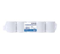THERMALKING - Rollos Papel Termico 80x80 para Impresora de Tickets - Para caja registradora con impresora de recibos - Papel impresora Termica 80x80x12 - Rollo Papel térmico 80mm x 80mm x 80m - [5x]