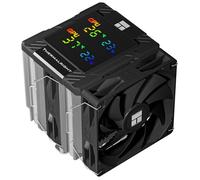 Thermalright Assassin 120 Digital Black - Refrigerador de CPU con torre doble y ventiladores dobles, pantalla digital AM4/AM5, Intel LGA1851/1700/115X/1200