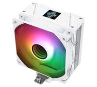 Thermalright Assassin Spirit 120 Vision ARGB White Enfriador de aire para procesador, refrigeración para PC, 1500 rpm, resolución 240 x 240 cm, pantalla LCD IPS de 1,54 ", para Intel lga1851/1700,
