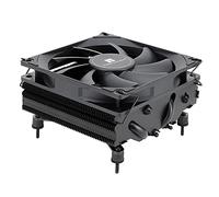 Thermalright AXP90-X47 Enfriador de aire de CPU de bajo perfil negro con ventilador PWM de 90 mm TL-9015B, 4 tubos de calor, 47 mm de altura, para AMD AM4/Intel LGA 1700/1150/1151/1200