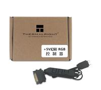 Thermalright Control de ventilador de 5 V, 3 pines, control de luz de 5 V, control de ventilador de ordenador, compatible con interfaz de luz de 3 pines, fuente de alimentación SATA