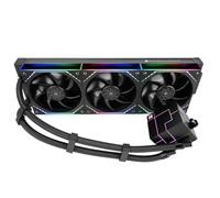 Thermalright Core Matrix 360 ARGB Black V2, Enfriador líquido para CPU, Con 3 ventiladores apilables de 124 mm, Cabezal de bomba rectangular, Para AMD/AM4/AM5, Intel LGA1851/1700/115x/1200