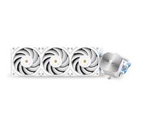 Thermalright Frozen Edge 360 White, Enfriador de agua líquida para CPU con ventilador PWM de 120mm,Disipador de agua integrado para AMD/AM4/AM5, Intel LGA1700/1851/1150/1151/1200