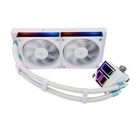 Thermalright Frozen Infinity 240 WHITE - Ventilador de CPU doble PWM con 2000 rpm, enfriador de CPU Aio para AM4/AM5 e Intel LGA115X/2011/1700/1851, Infinity Mirror