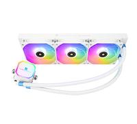 Thermalright Frozen Prism 360 White ARGB, Enfriador de agua líquida para CPU con ventilador PWM ARGB de 120 mm, Enfriador de agua para ordenador compatible con AM4/AM5, Intel 1700/1851/1150/1151/1200
