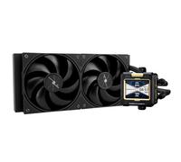 Thermalright FW240 Enfriador AIO de CPU negro, sistema de refrigeración por agua con especificación PC 240, pantalla LCD IPS con resolución de 320 * 240, para AM5 e Intel LGA1700 / 17XX