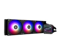 Thermalright Grand Vision 360 ARGB Black AIO - Enfriador líquido para CPU, pantalla LCD IPS con resolución de 480 x 480, para AM5/Intel LGA1851/1700, pantalla LCD absorbente de imán para imágenes