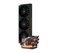 Thermalright Levita Vision 360 UB ARGB Negro CPU refrigerador líquido, 360mm Aio, 2K 60HZ pantalla curvada con resolución 2400x1080, para AM4/AM5, Intel LGA1851/1700, 6.67in 3D pantalla bomba de alto