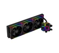 Thermalright Magic Qube 360 ARGB Black CPU Enfriador de líquido de CPU, enfriador de CPU 360 Aio, tres ventiladores TL-M12Q PWM, enfriador de pantalla digital, para AM4/AM5, Intel LGA1851/1700/1150