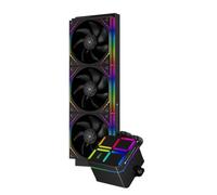 Thermalright Magic Qube 360 ARGB - Enfriador de CPU líquido negro, ventilador de bloque de construcción con 2000 RPM, para AM4/AM5, Intel LGA1150/1151/1200/1700/1851, pantalla digital que cambia de