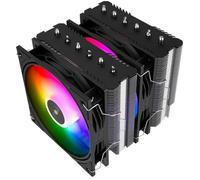 Thermalright Peerless Assassin 120 SE ARGB Black V3 - Refrigerador de aire para CPU (6 heatpipes de cobre, doble ventilador, cubierta de aluminio para disipador de calor AM4/AM5, Intel LGA1851/1700