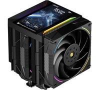 Thermalright Peerless Assassin 120 Vision MAX ARGB Black CPU Cooler, disipador de PC. Pantalla magnética de visualización de 5" con resolución 480x854, para AM4/AM5 e Intel LGA1700/1851