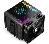 Thermalright Peerless Assassin 140 - Enfriador digital negro para CPU, torres dobles y ventiladores dobles, enfriador de aire para CPU, cubierta superior de pantalla digital ARGB, para AM4/AM5, Intel