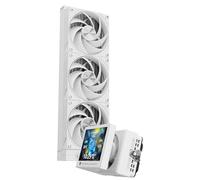 Thermalright Stream Vision 360 White CPU Refrigerador líquido de CPU, pantalla LCD de 3,5 pulgadas con ventilador incorporado magnético, resolución 640x480, velocidad de 2400RPM, compatible con AM5
